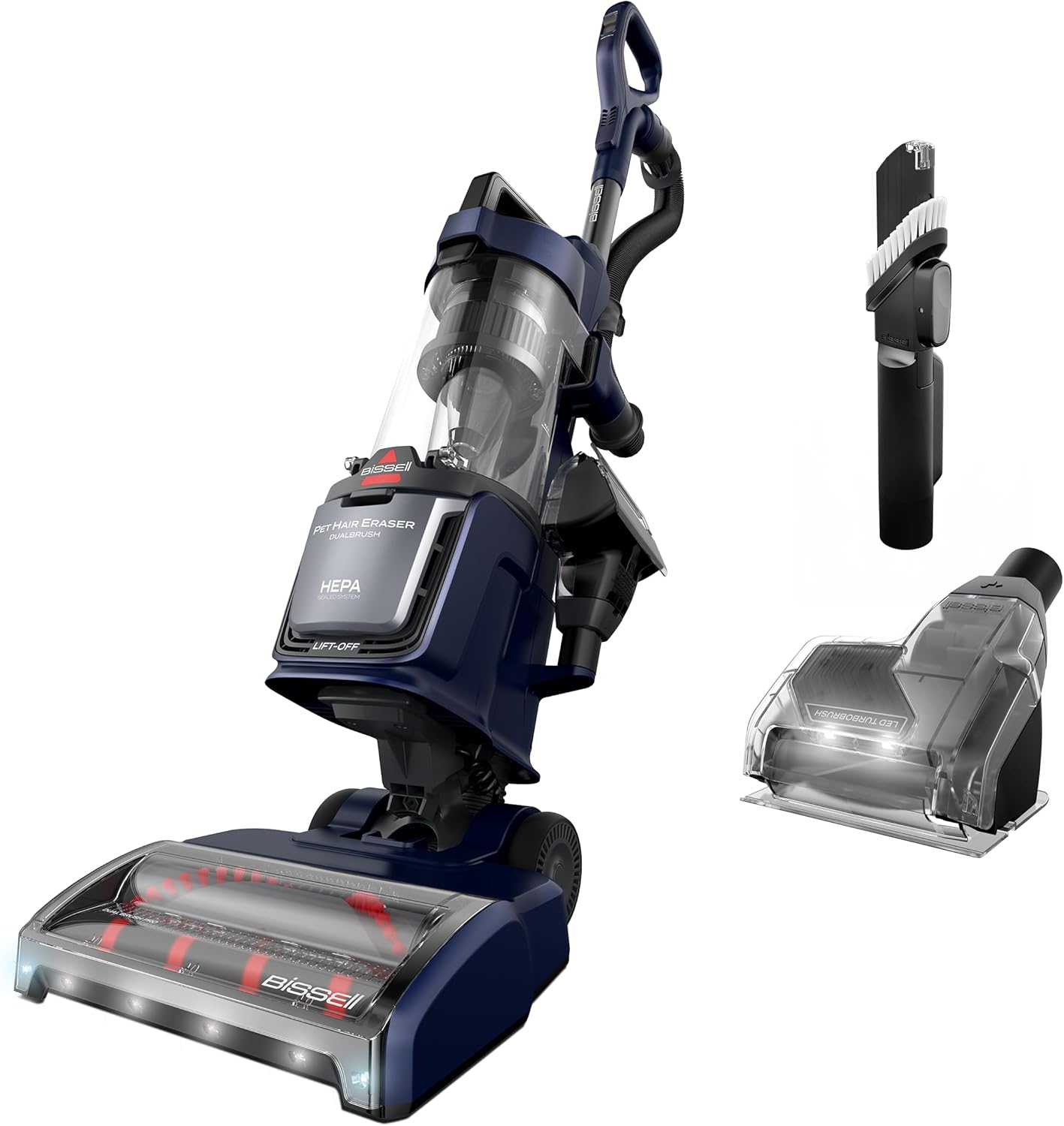 BISSELL Pet Hair Eraser DualBrush 42943 vacuum for long-haired pets.