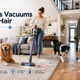 Best cordless vacuums for pet hair in 2026 cleaning loose dog hair in a large home with multiple dogs.