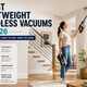Best lightweight cordless vacuums in 2026 shown in use for easy stairs, overhead cleaning, and everyday home cleaning.