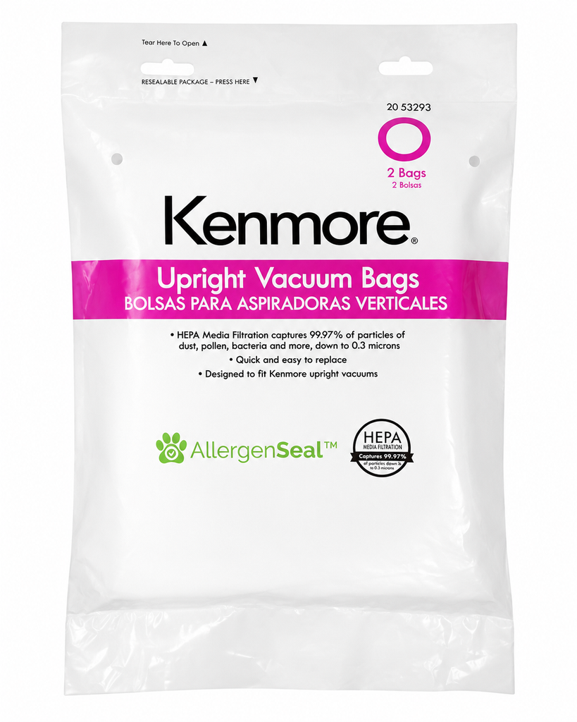 Kenmore upright replacement vacuum bags for the Elite 31150.