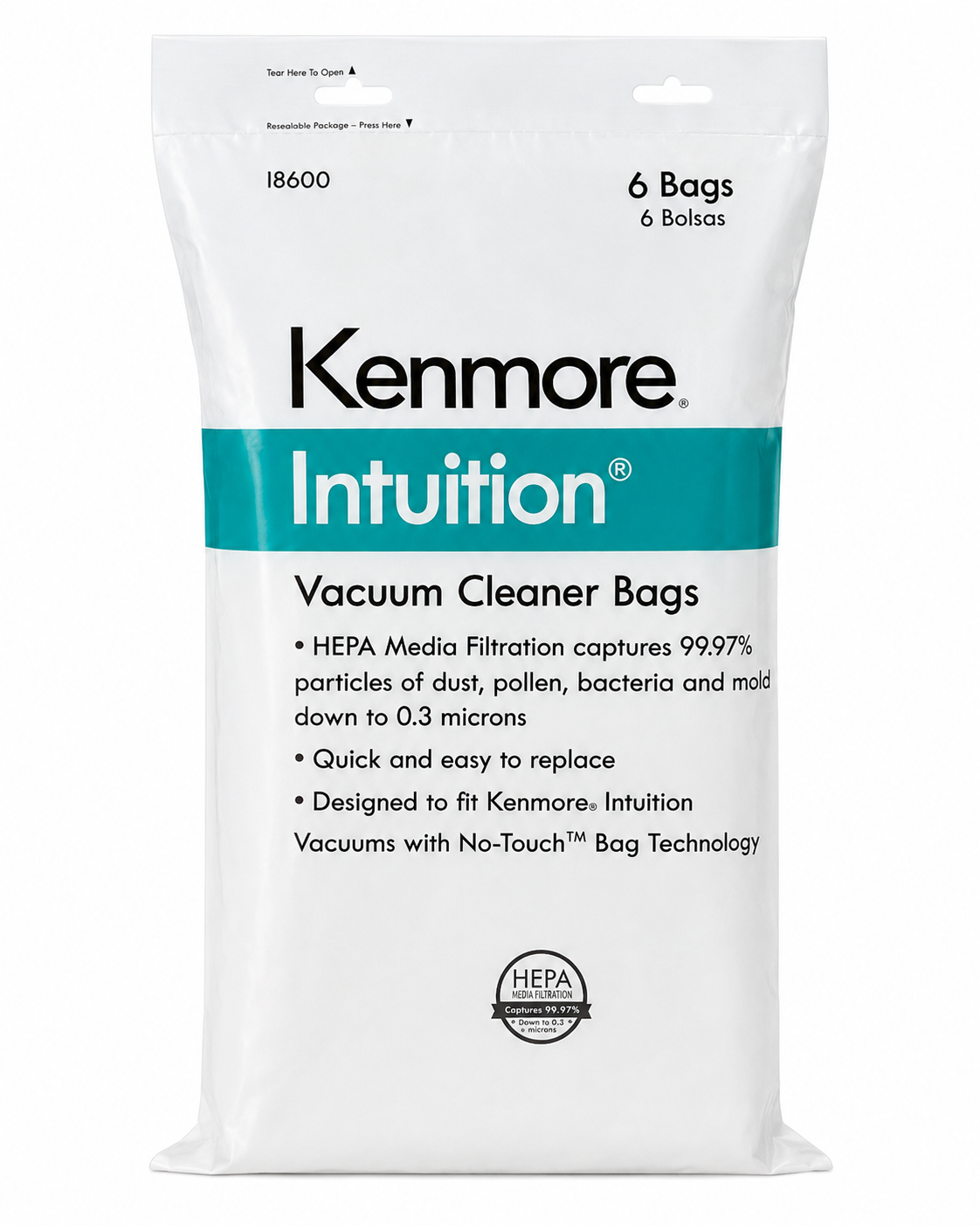 Kenmore Intuition replacement vacuum bags.