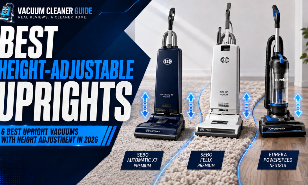 6 Best Upright Vacuums With Height Adjustment in 2026