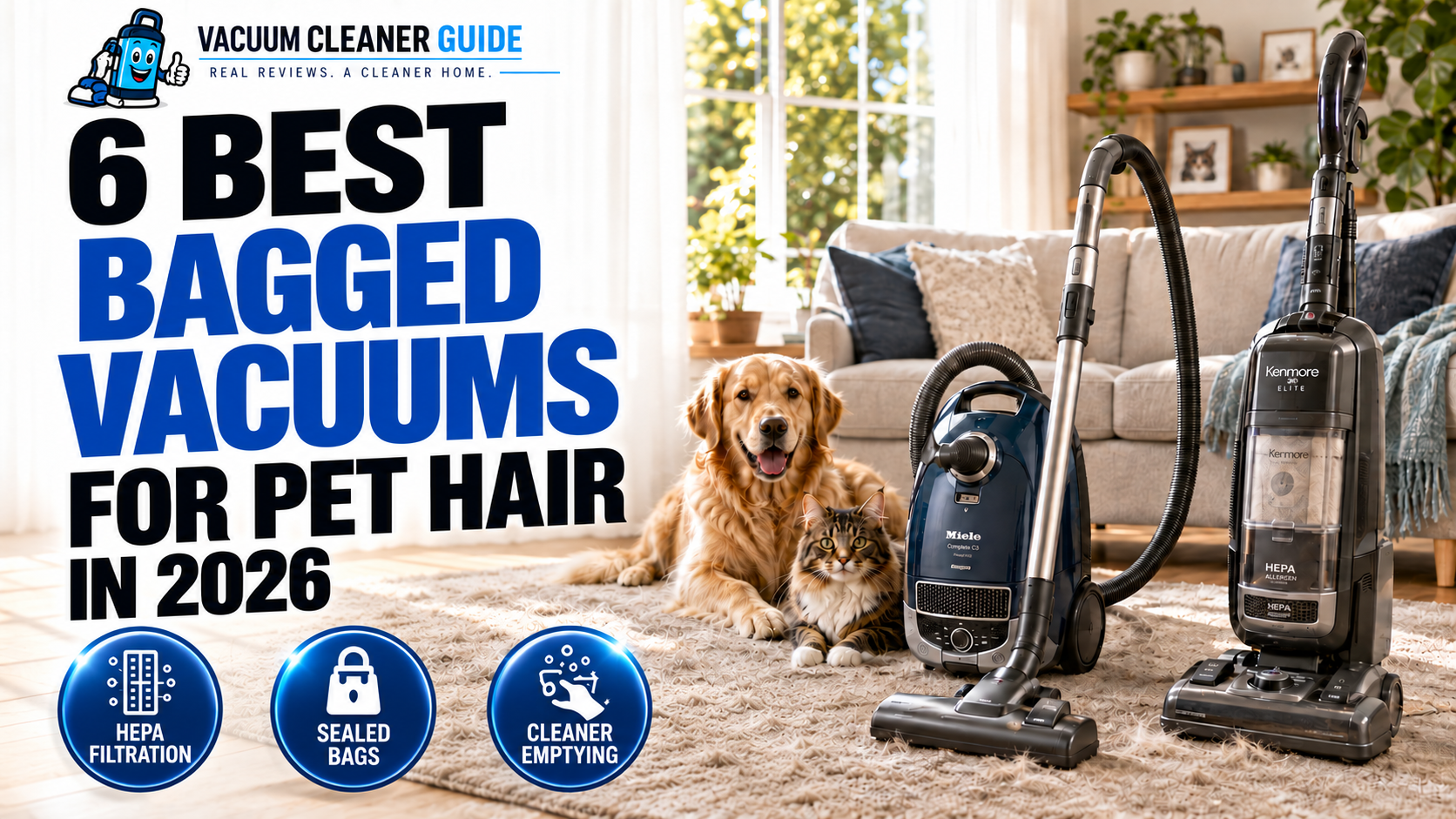 6 Best Bagged Vacuums for Pet Hair in 2026