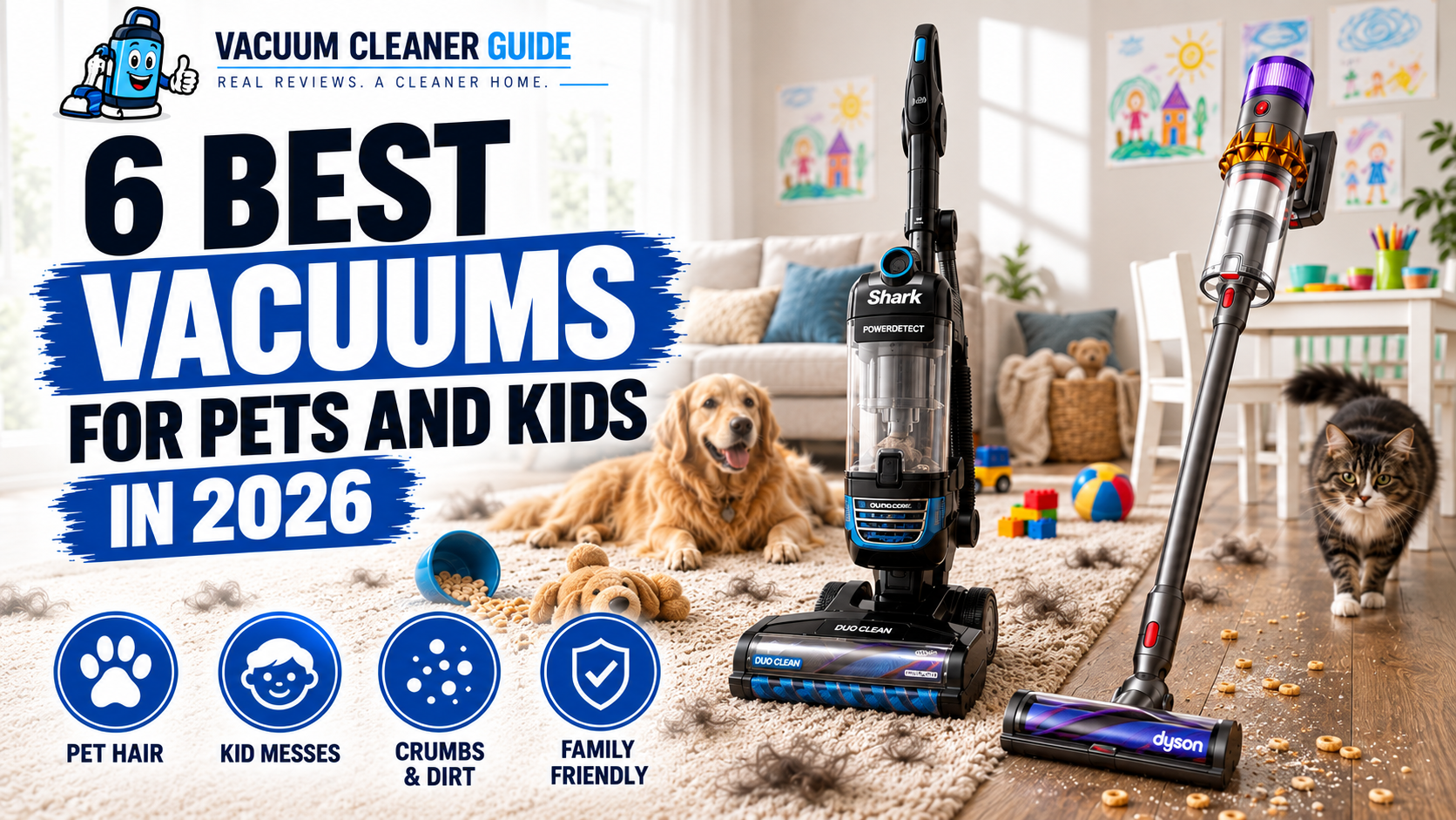 6 Best Vacuums for Pets and Kids in 2026
