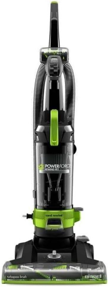 BISSELL PowerForce Helix Turbo Pet 3332 upright vacuum for budget upright cleaning under $200.