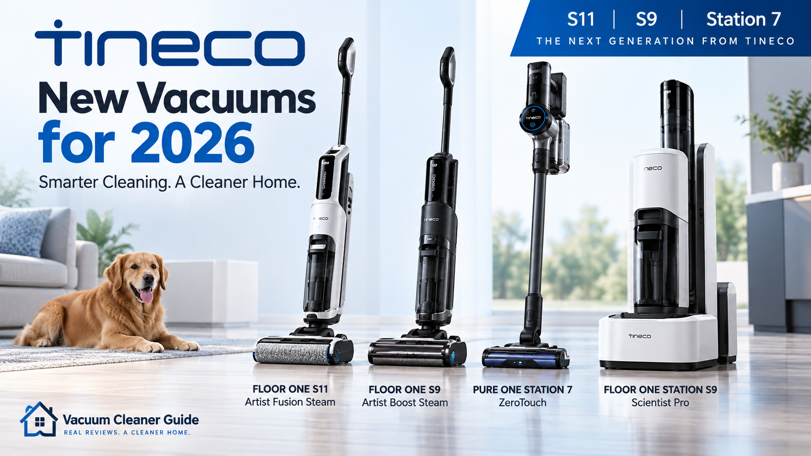 New Tineco vacuums for 2026 including the S11, S9 and Station 7