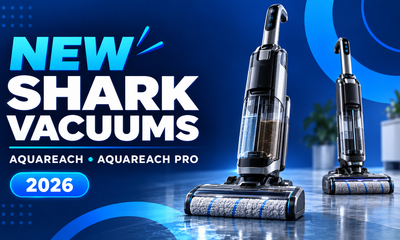 New Shark vacuums for 2026 featuring the AquaReach and AquaReach Pro