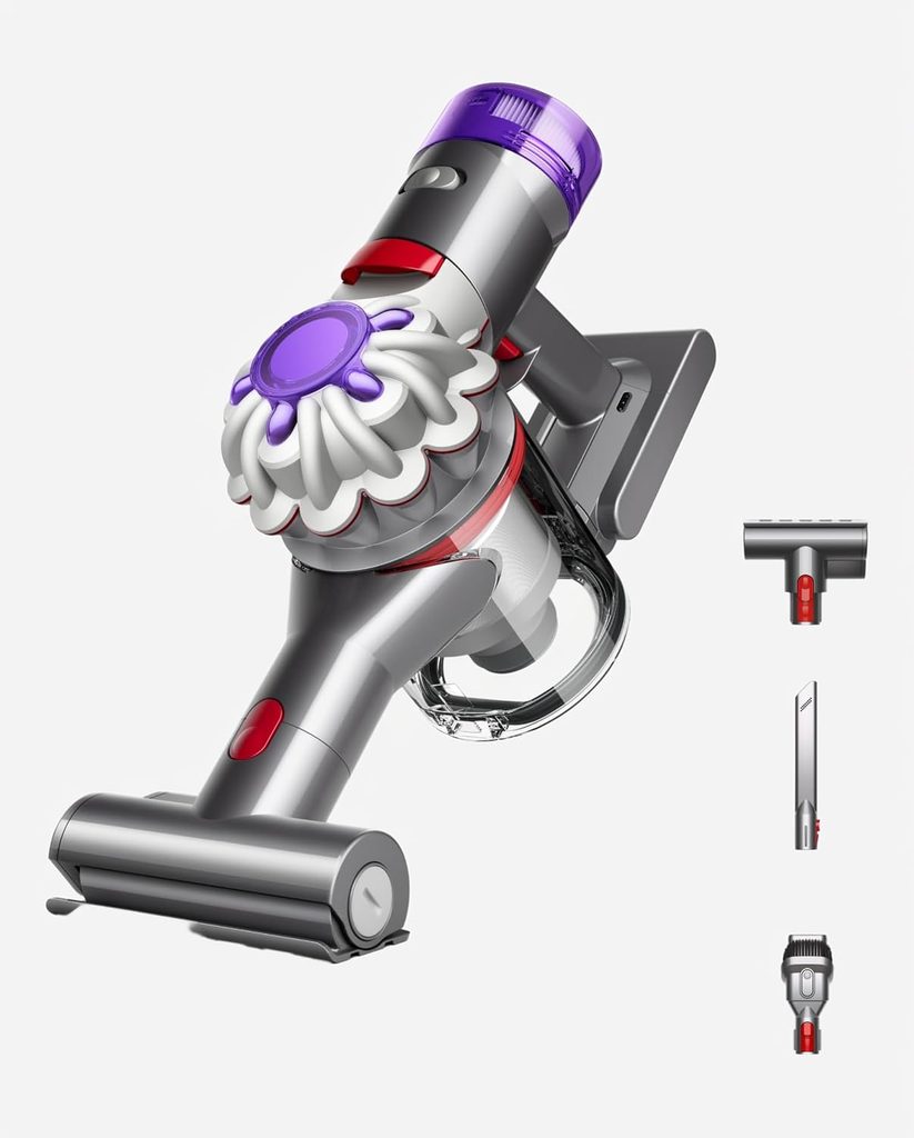 Dyson Car+Boat vacuum for pet hair in cars.