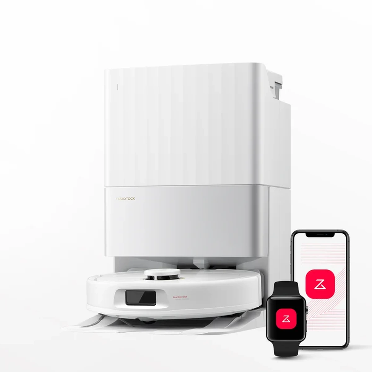 Roborock Qrevo S5V robot vacuum with docking station