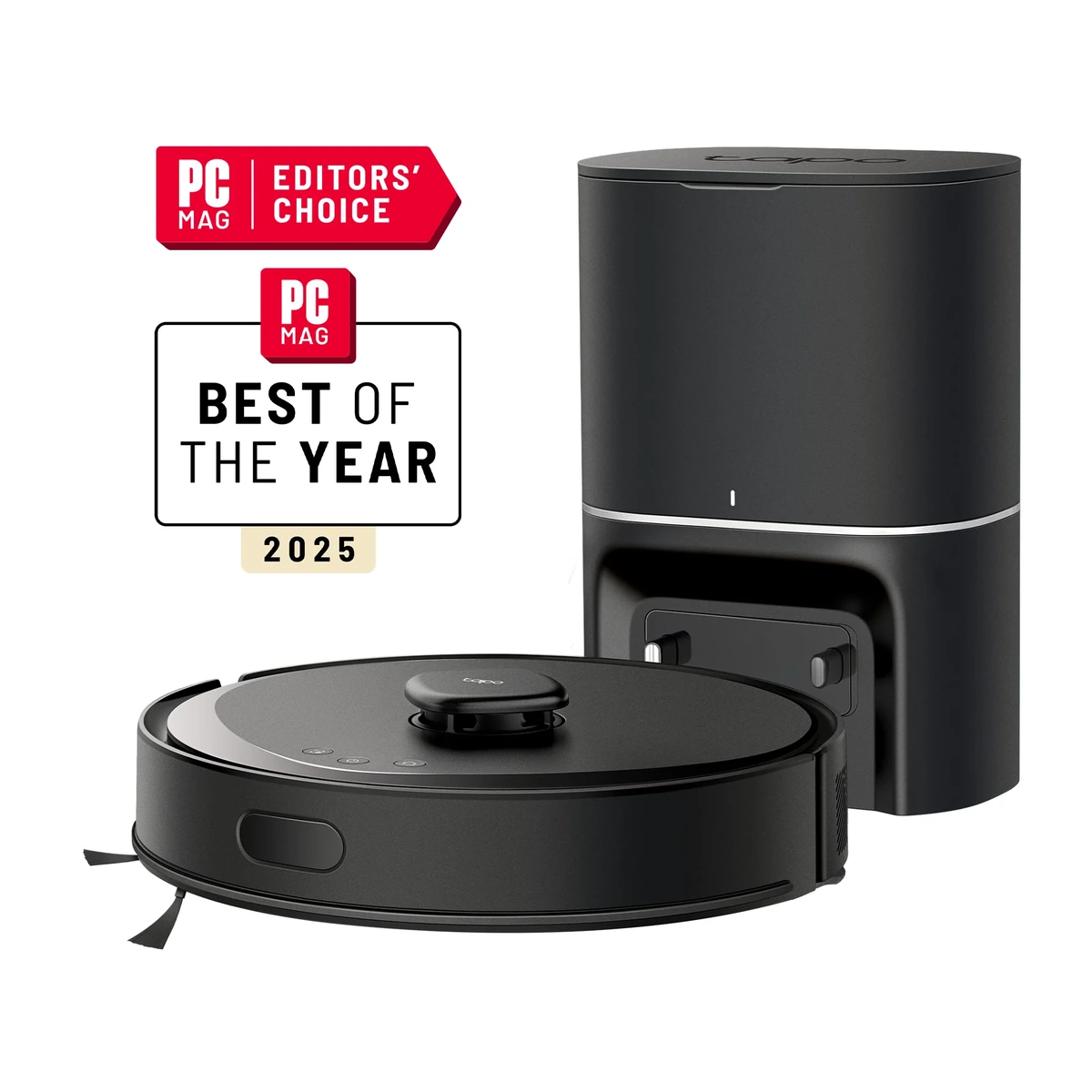 Tapo RV30 Max Plus robot vacuum with docking station