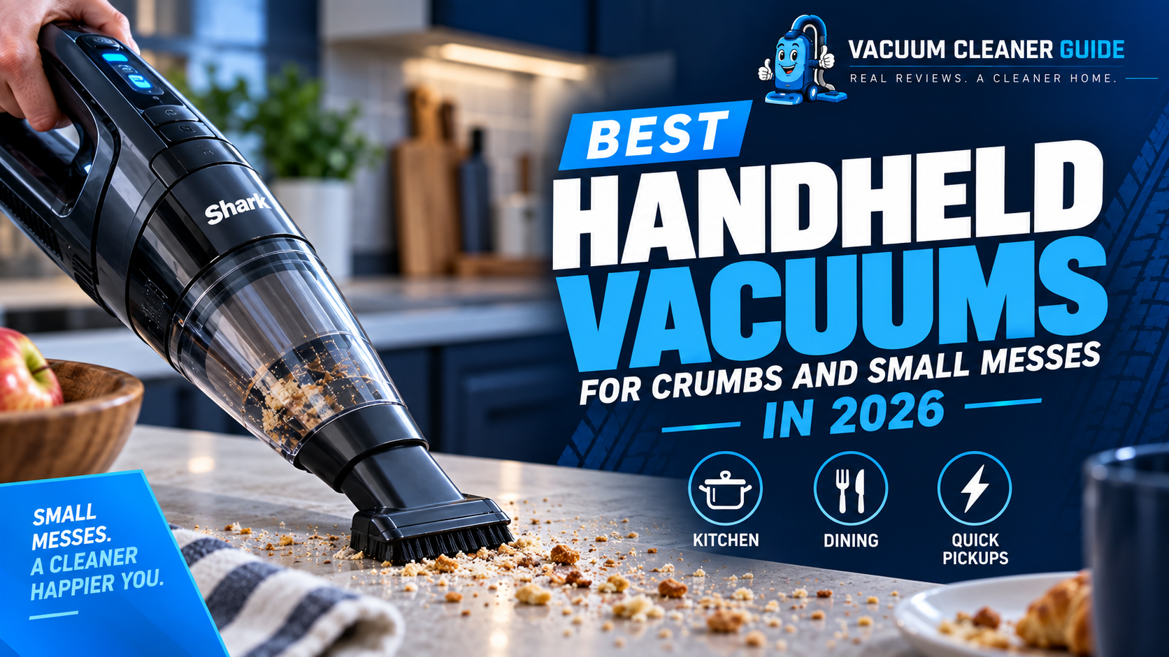 Best handheld vacuums for crumbs and small messes featured image