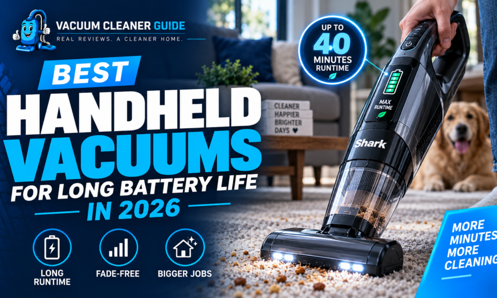 Best handheld vacuums for long battery life featured image