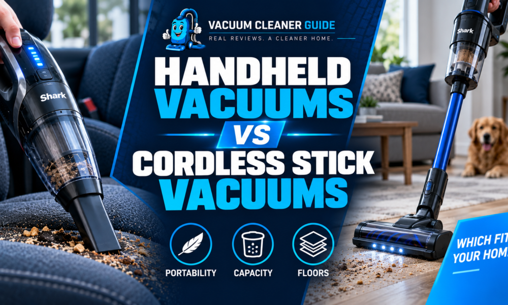 Handheld Vacuums vs Cordless Stick Vacuums