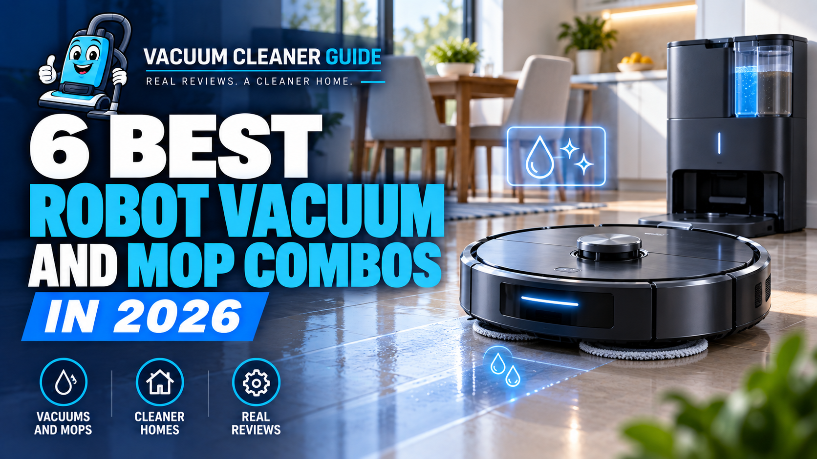 Robot vacuum and mop combos